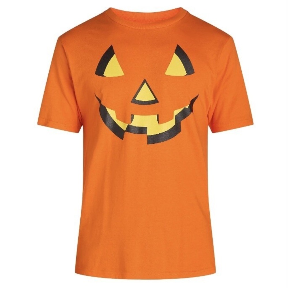 Way To Celebrate Halloween Jack O Smile Mens Tee 3XL 54-56 New with Tags Orange